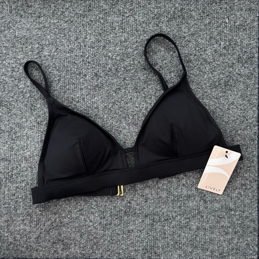 Lively Bikini Top in Jet Black | Swim Bralette STYLE #4110S